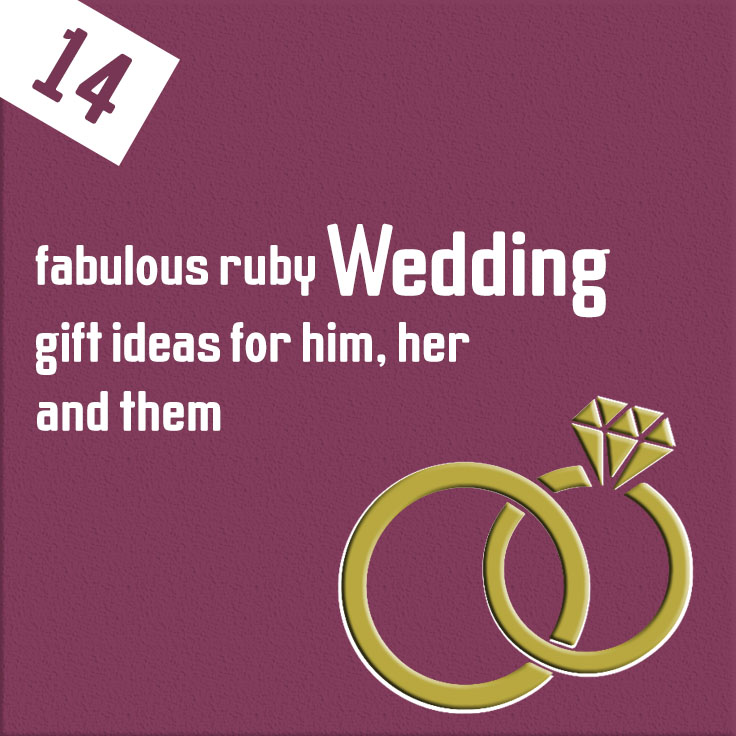 ruby wedding gift ideas