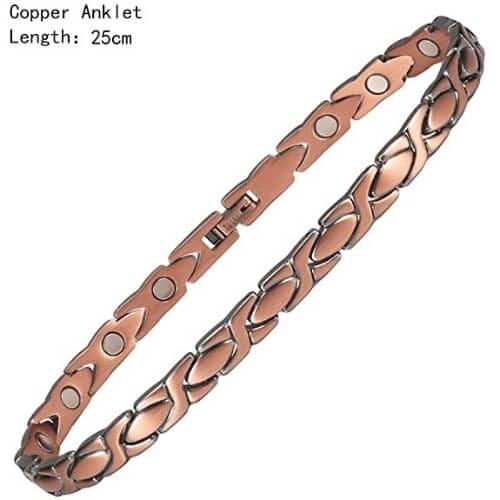 Copper Magnetic Anklet Ankle Bracelets Women's Pain Relief Copper Bar Keyring Personalised Hand Made Hand Stamped Gift