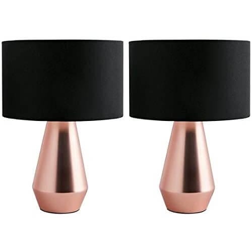 Habitat Pair of Maya Table Touch Lamps Superb Copper Gifts For Her That Will Instantly Make Her Smile