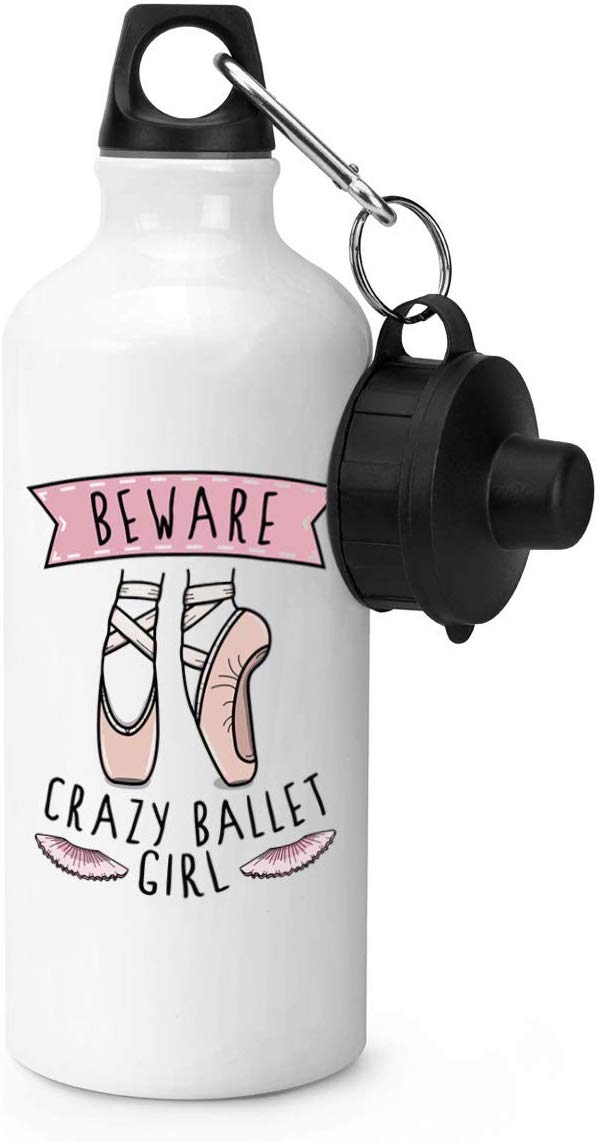 Gift Base Beware Crazy Ballet Girl Sports Bottle Water Gym