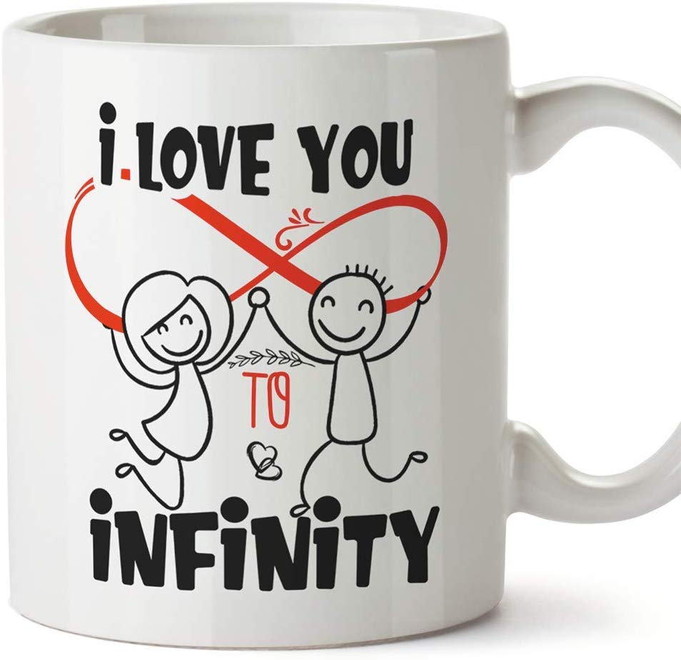 MUGFFINS Love Mug -"I Love You to Infinity"
