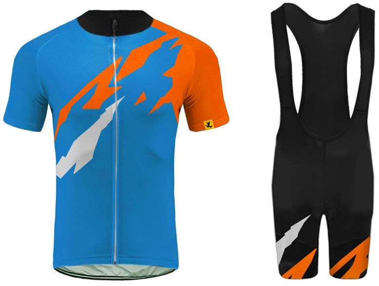 These are perfect cycling jerseys and shorts set are made of high elasticity fabric that absorbs moisture, eliminate perspiration and dries quickly. The jerseys are available in different sizes, you have to choose your size carefully.