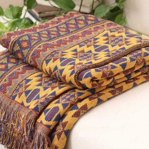 KIOPS Reversible Sofa Throw Blanket with Tassels Amazing Gifts For A Female Boss That Will Surely Fill Her With Joy
