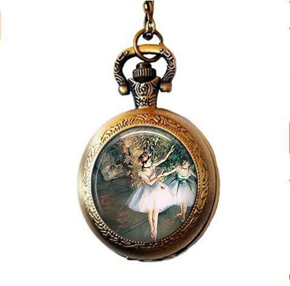 Degas Ballerinas Pocket Watch Necklace