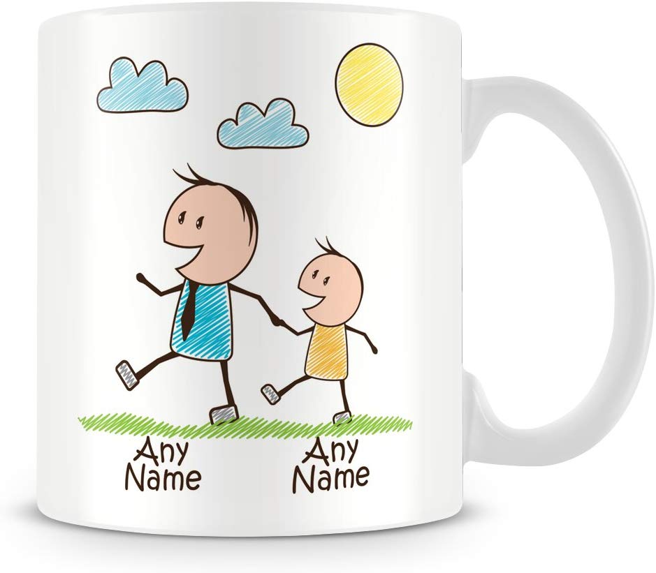 Buy Cool Daddy Mug with Child and Names @ www.gifthome.co.uk