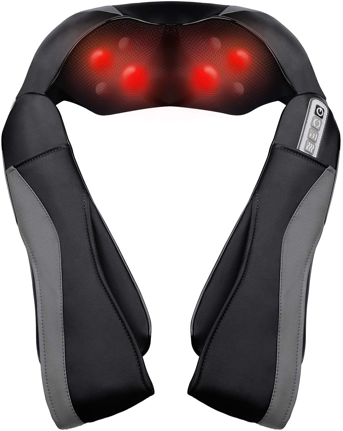 Electric Back Massage with Heat Deep Kneading Tissue Massage for Muscles Pain Relief