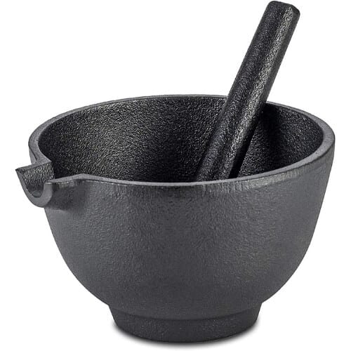 Velaze Marble Mortar and Pestle Set, Pestle and Mortar Bowl Solid Stone Grinder, Solid Stone Grinder Astonishing Iron Gifts For Her On 6th Anniversary