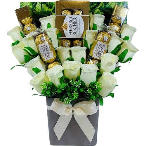 Large Ferrero Rocher 24 Chocolate Lovers Bouquet Gift Hamper Amazing Gifts for New Mums