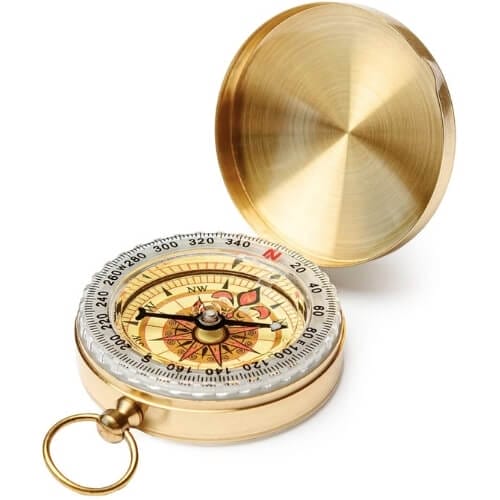 Dragon Eight Clamshell Compass Camping Gear Survival Gear Waterproof Luminous Compass Amazing Travel Gifts for Her