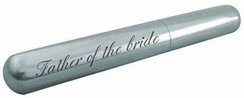 Engraved Father of the bride cigar tube