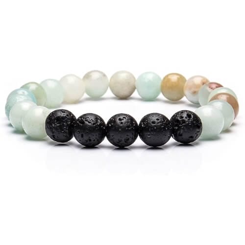 Bivei Lava Rock Stone Essential Oil Diffuser Bracelet Unusual Gifts For Sisters that she will love
