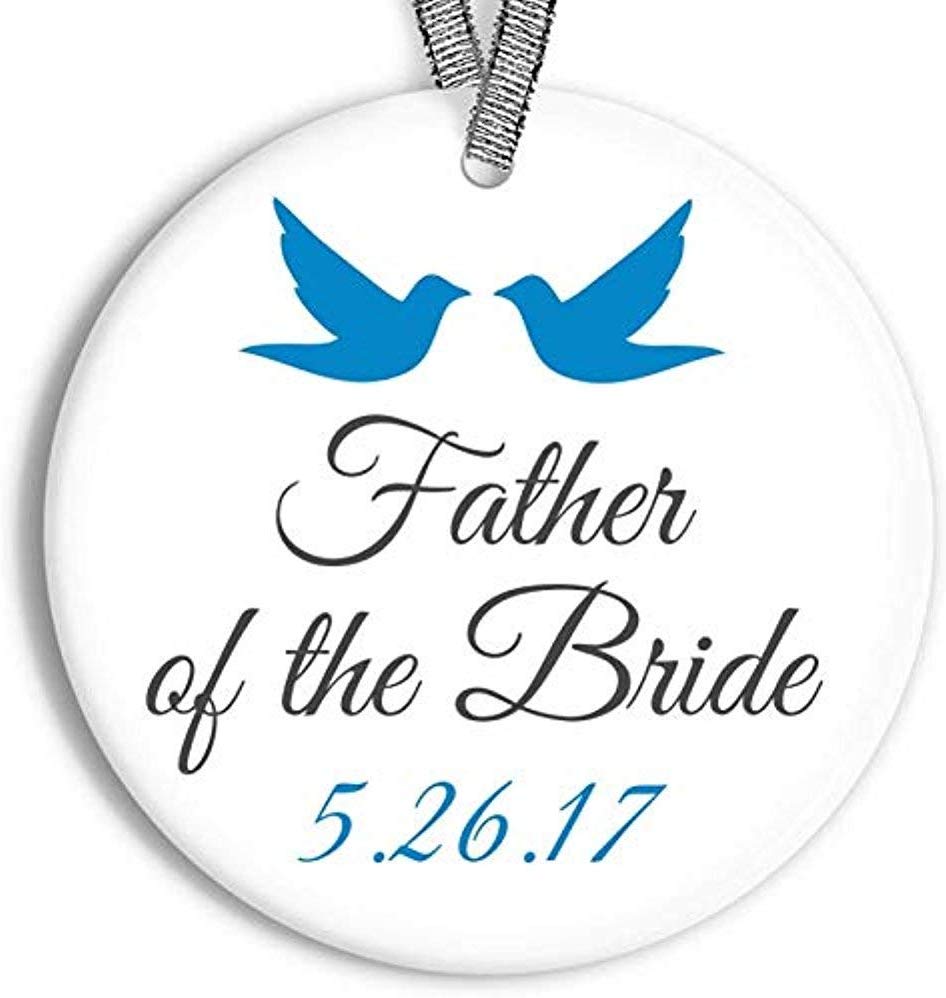 Father of The Bride Wedding Favor Keepsake Ornament Personalized