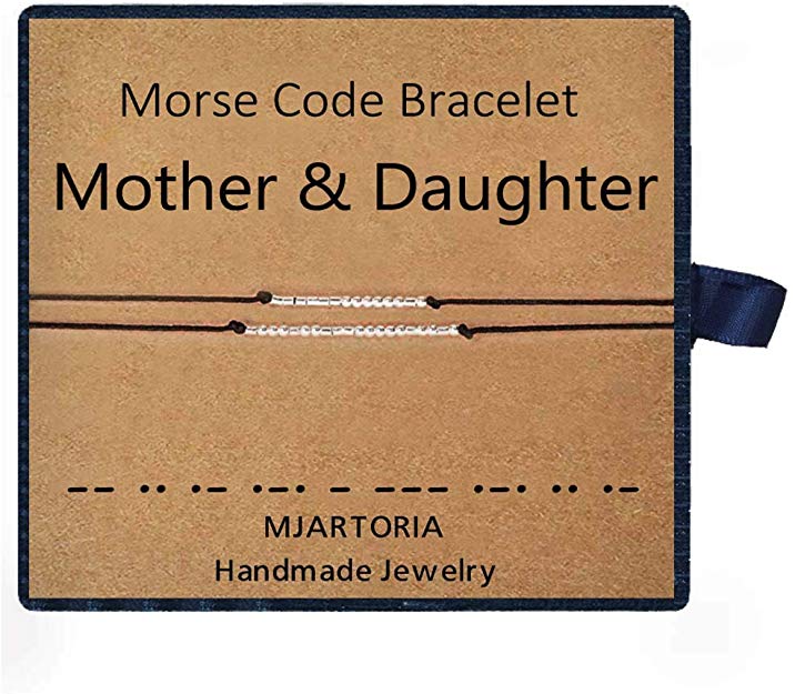 Mother Daughter Morse Code Bracelet