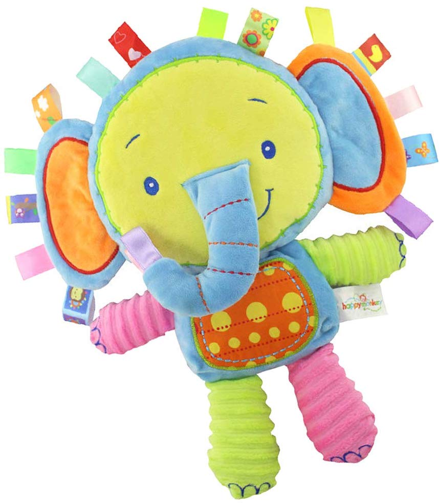 Inchant Taggies Security Blanket Elephant Stuffed Toy
