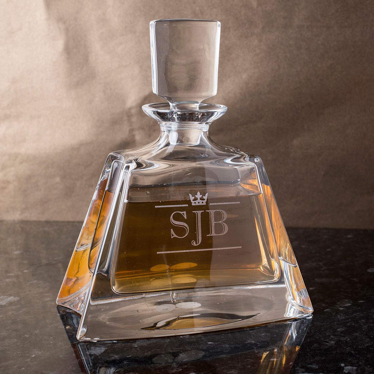 Personal Personalised Lead Crystal Whisky Boston Decanter online @ www.gifthome.co.uk