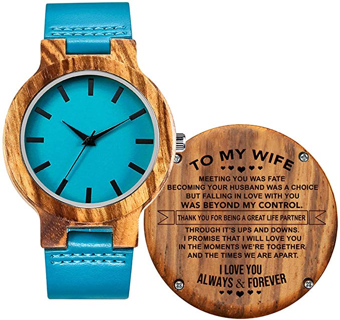 Engraved Wood Watches