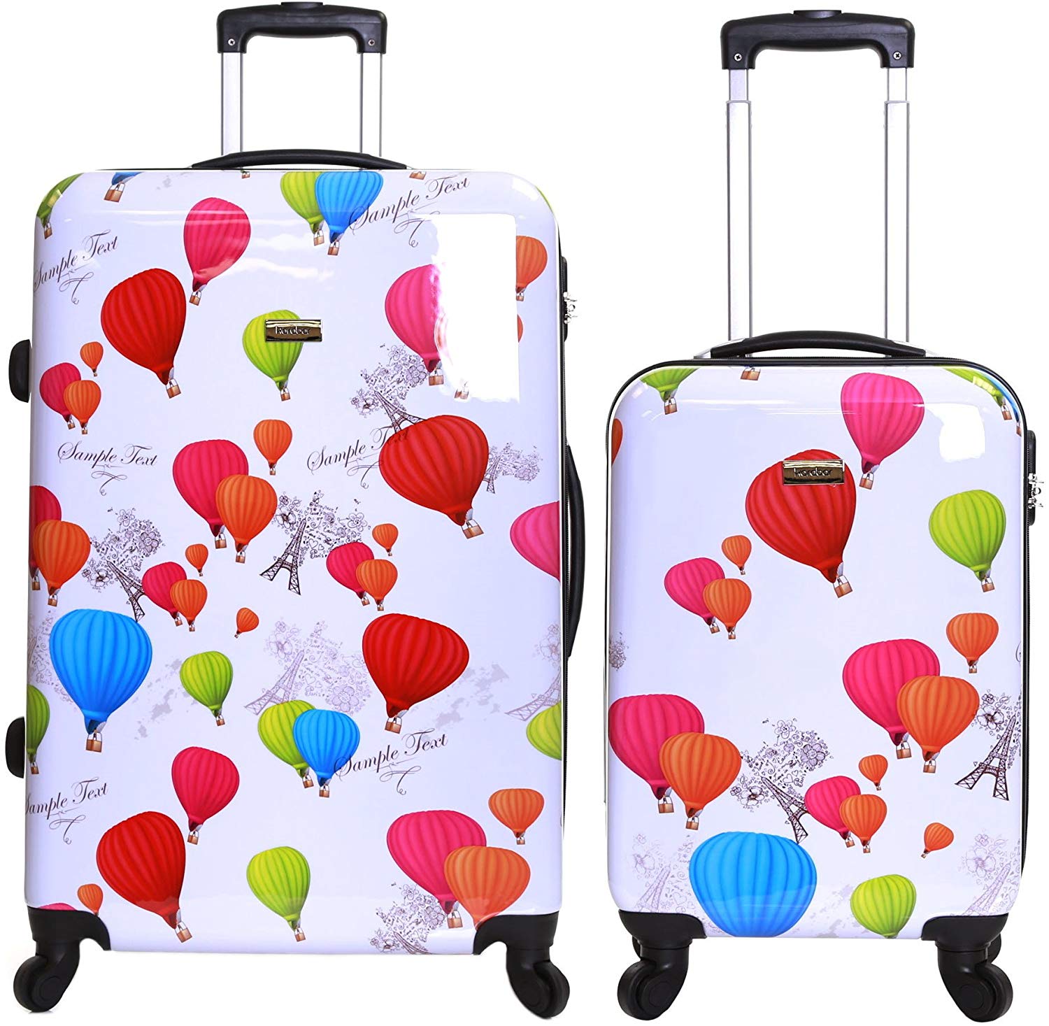 Karabar Set of 2 Hard Shell Polycarbonate Suitcases Luggage Bag