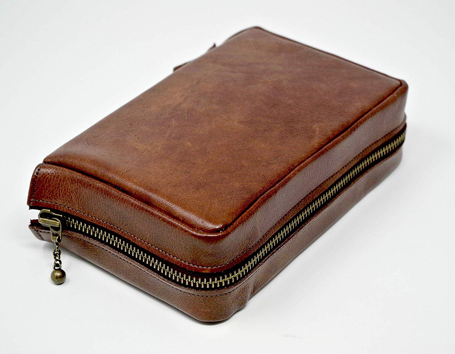 Leather zipped cover