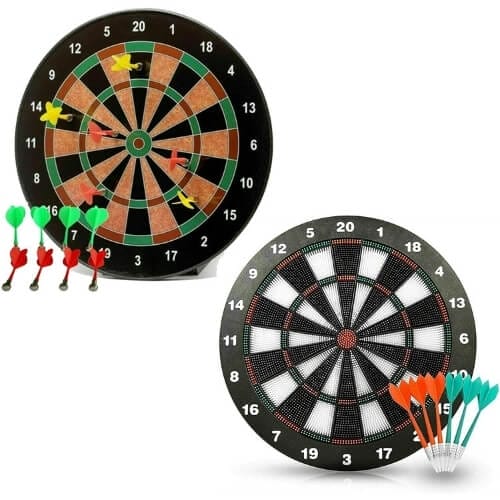 RnT 16" & 18" Inches Soft Tip Dart Board Kid Darts Party Game Indoor Family Fun Gifts For 14 Year Old Boys