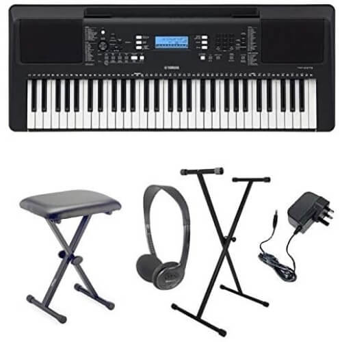 Yamaha PSR-E373 Portable keyboard 61 keys Pack 2 Gifts For 14 Year Old Boys