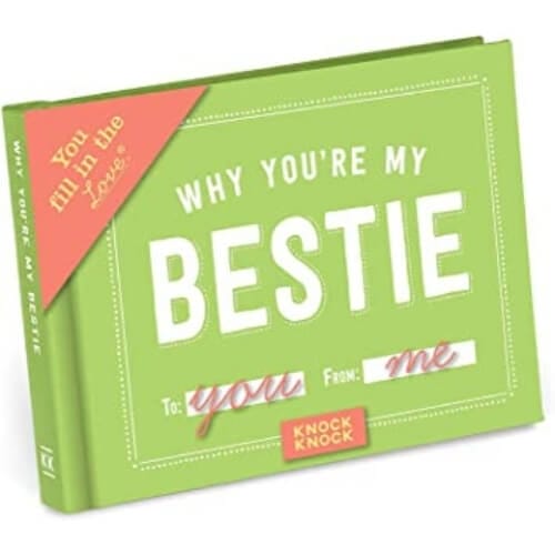 Knock Knock Why You're My Bestie Fill in the Love Book Fill-in-the-Blank Gift for Best Friend Gifts To Give Your Best Friend For Her Birthday