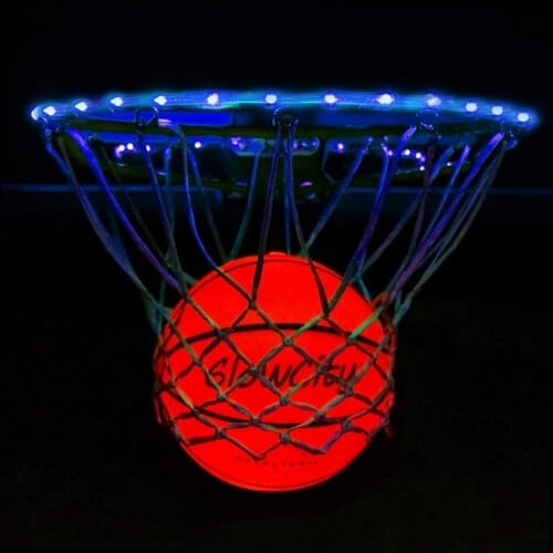 GlowCity Light Up LED Rim Kit with LED Basketball Included Gifts For 14 Year Old Boys