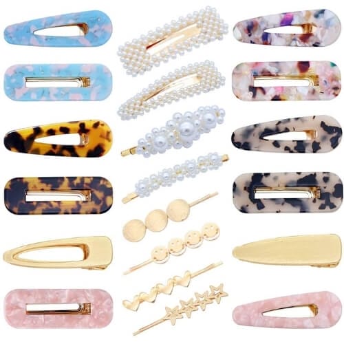 Fani 20 Pieces Pearls Hair Clips Acrylic Resin Hair Barrettes Hollow Geometric Hair Clip Hairpins for Women and Ladies Headwear Styling ToolsFani 20 Pieces Pearls Hair Clips Acrylic Resin Hair Barrettes Hollow Geometric Hair Clip Hairpins for Women and Ladies Headwear Styling Tools Gifts To Give Your Best Friend For Her Birthday