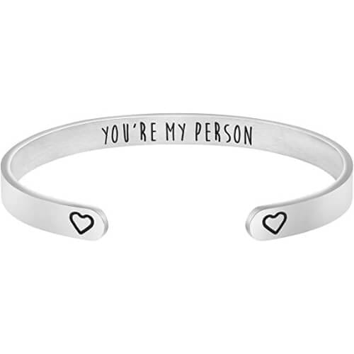 Joycuff Bracelets for Women Inspirational Mantra Cuff Bangle Friend Encouragement Christmas Birthday Gifts for Her Gifts To Give Your Best Friend For Her Birthday