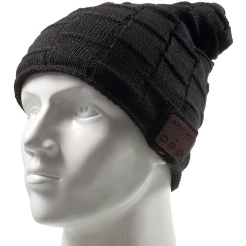 Bluetooth Music Hat, Knit Winter Warm Beanie w/ Built-in Removable Bluetooth Stereo Headphone & Microphone for Hands-Free Gifts For 14 Year Old Boys