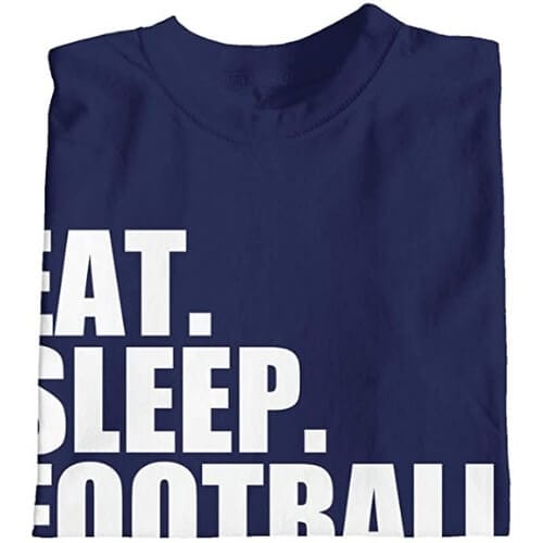 1Tee Boys Eat Sleep Football Repeat T-Shirt Gifts For 14 Year Old Boys
