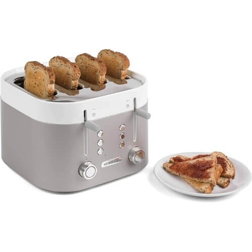 Kenwood TFM400TT K-Sense Four-Slice Toaster, 2000 W, Stainless Steel, Silver/White Christmas Presents for Parents