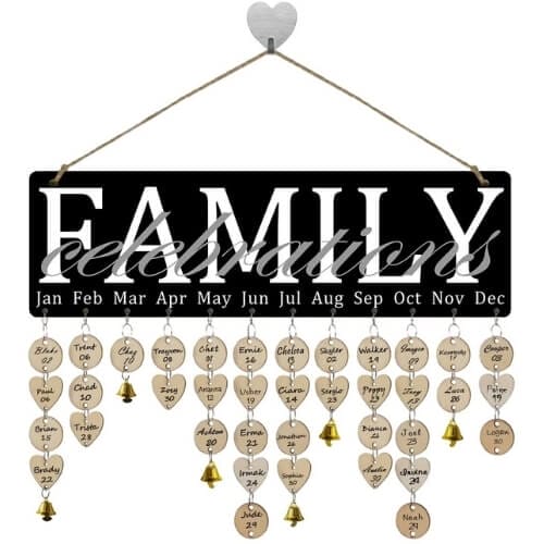 blackFamGift Family Birthday Calendar Gift Ideas For Couples Who Have Everything