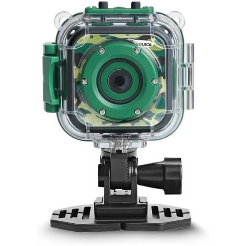 PROGRACE Kids Camera Waterproof Action Camera 1080P HD Video Camcorder Gifts For 13 Year Old Boys