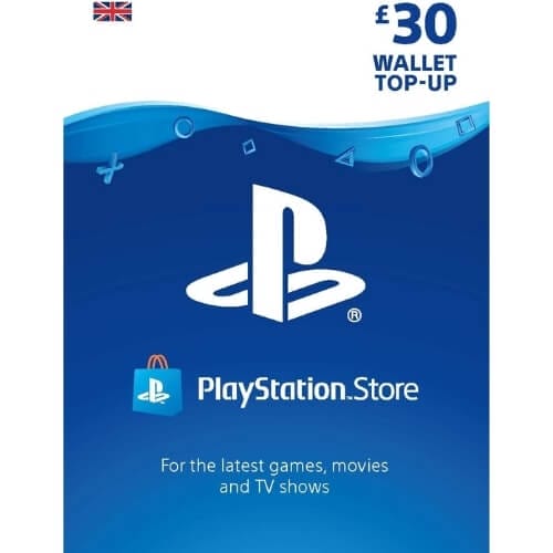 PlayStation PSN Card 30 GBP Wallet Top Up Gifts For 13 Year Old Boys
