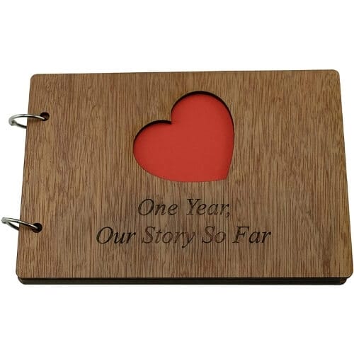 1 Year Our Story So Far - Scrapbook, Photo Album or Notebook Idea for 1st Anniversary Romantic Gifts for Him